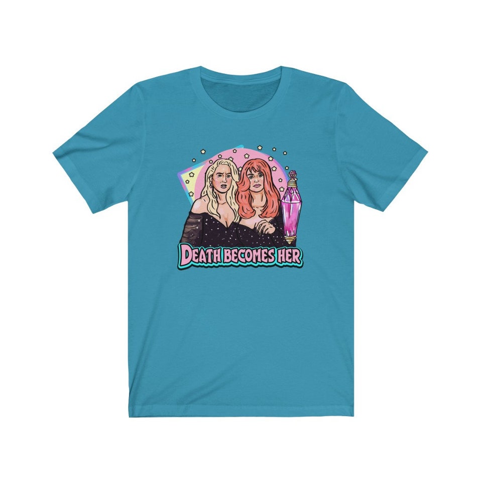 Death Her Shirt, 90s Dark Comdedy Shirt, Kitschy Shirt, Meryl Streep Goldie Hawn Shirt