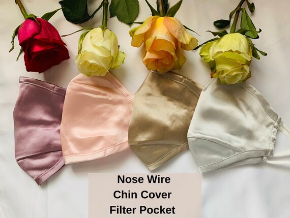 Get Silk Mask With Filter Pocket Pics