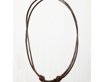 2mm Vegan Necklace Cord Adjustable Length 17-30 inches (Choose a color)