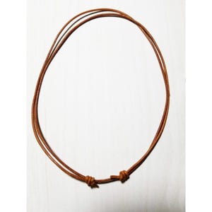 2mm Leather Necklace Adjustable Length 17-30 inches (Choose a color)