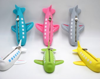 R & S Airplane Silicon Pencil Case