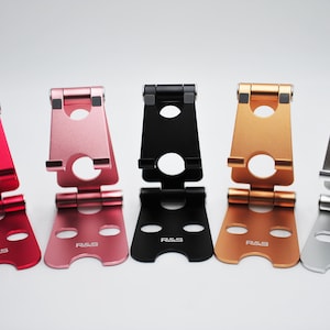 Soportes ajustables para teléfono R&S, soporte plegable para teléfono celular en 5 colores con funda