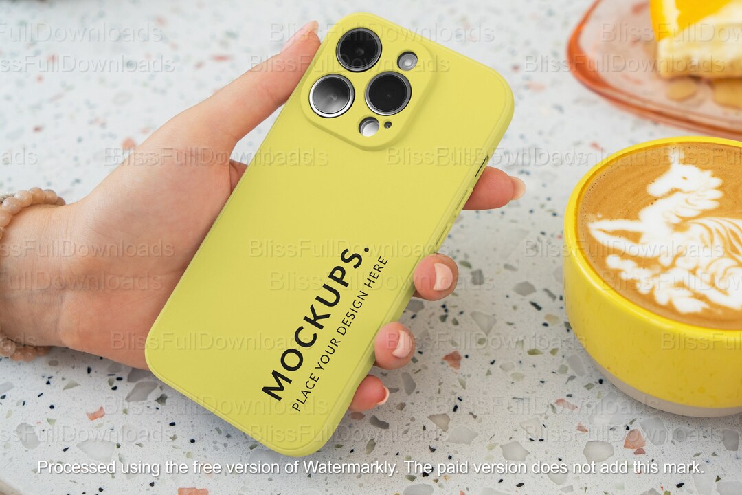 IPhone 14 Pro Cover Mockup Highquality Smartphone Case Template