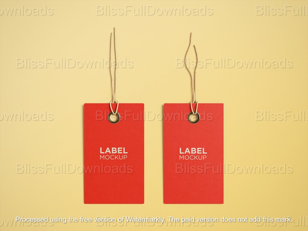 Top-view Paper Label Mockup Set - Professional Label Templates for ...
