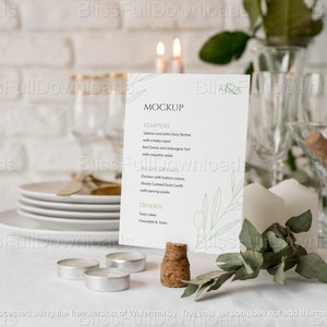 Maqueta de letrero para mesa de boda / Tarjetas elegantes para asientos de cena / Recepción de cafetería y restaurante, Decoración minimalista para eventos, Descarga instantánea imprimible