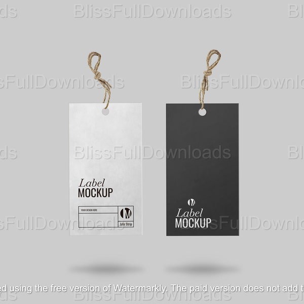 Premium Clothing Tags Mockup PSD for Branding, Logos, and Personalized Labels | Digital Download | Product Tag Mockup | Clothing Label PSD