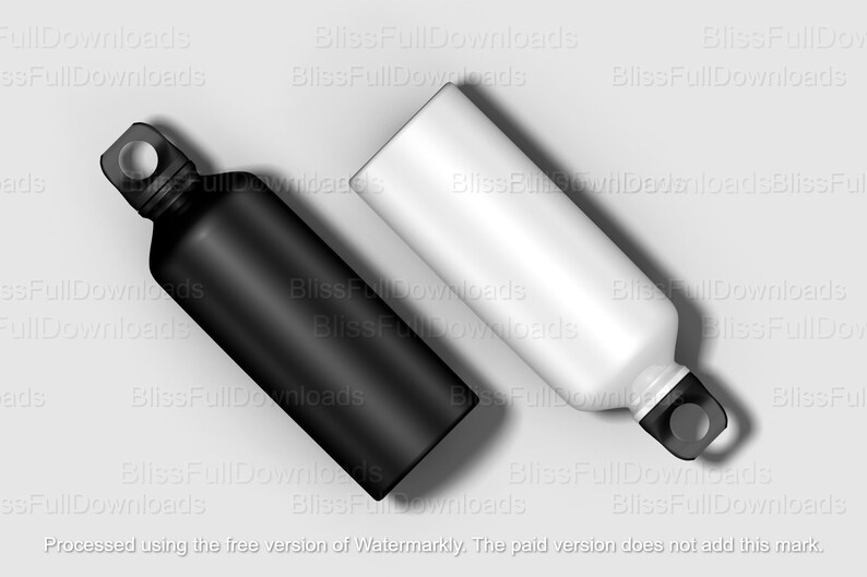 Aluminum Sport Water Bottle Logo Mockup Personalized Etsy