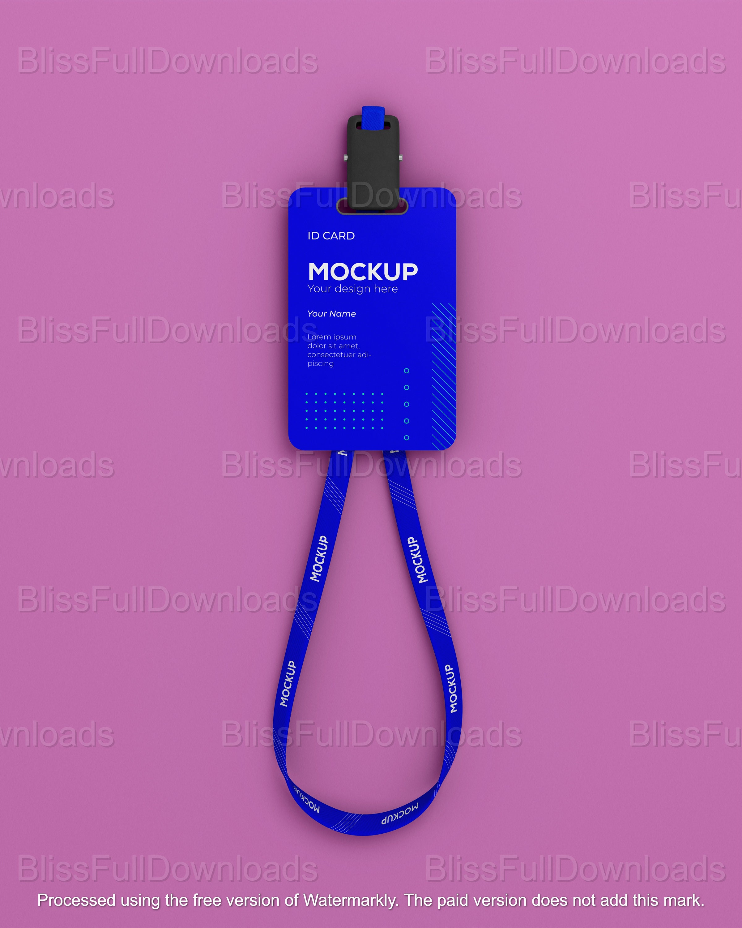 Office Badge Template, High-quality Mockup, Company Identification ...