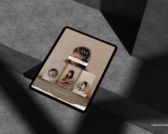 Pacchetto mockup schermo iPad Pro, mock up dispositivo digitale, mockup tablet, download istantaneo per web designer e creatori, mockup schermo iPad