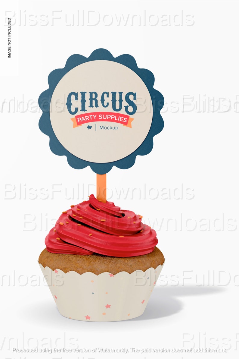 Custom Birthday Cupcake Topper Mockup for Boyfriend Etsy