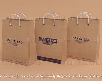 Maquette de sac en papier, PSD de maquette de sac cadeau, Modèle PSD de marque élégante, Vitrine d'emballage de vente au détail de mode, Maquettes de shopping haut de gamme