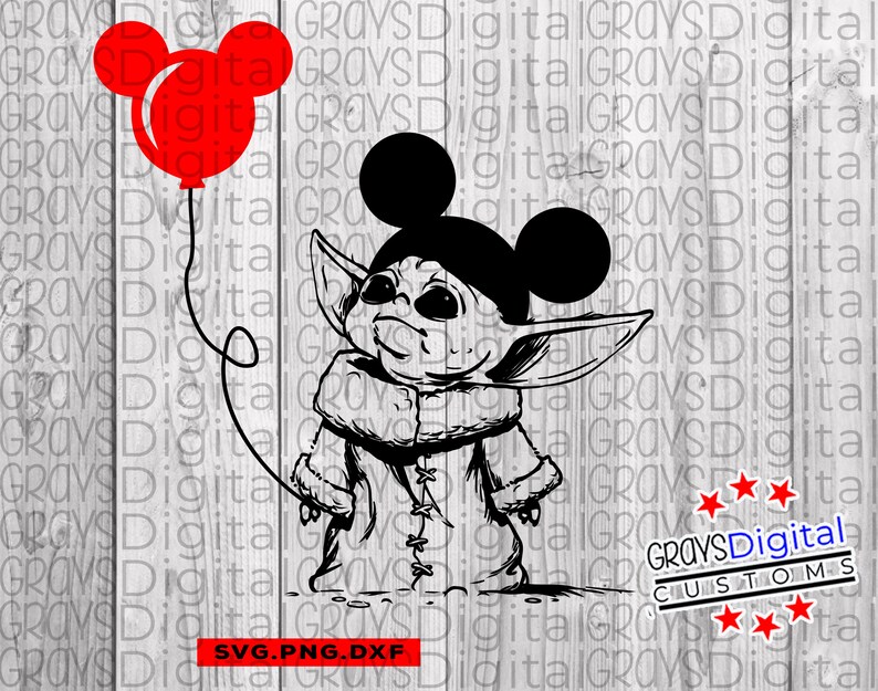 Download Baby Yoda svg Mickey Ears Svg The Child svg Mandalorian | Etsy