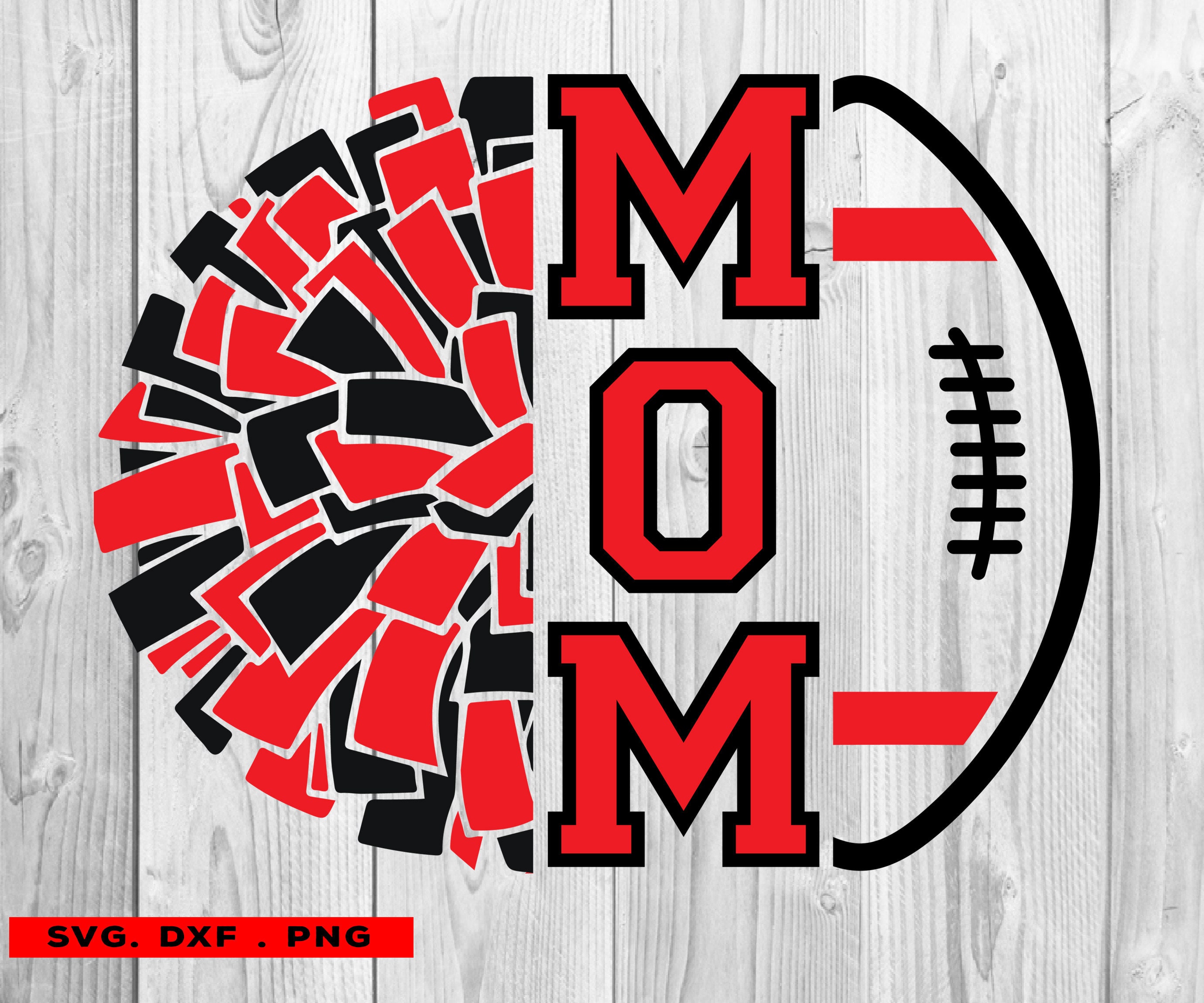 Football Heart Svg Football Svg Football Mom Shirt Cheer 