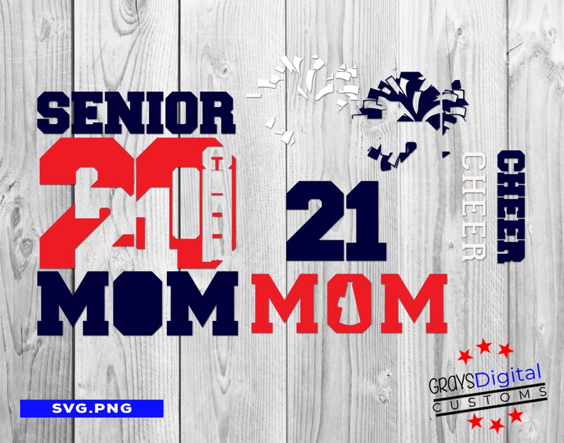 Download Senior 2021 Svg Cheer Mom Svg Football Mom Svg Mom Shirt | Etsy