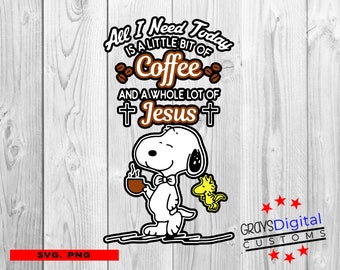 Snoopy Svg, Coffee Cup Svg, Clipart, Png