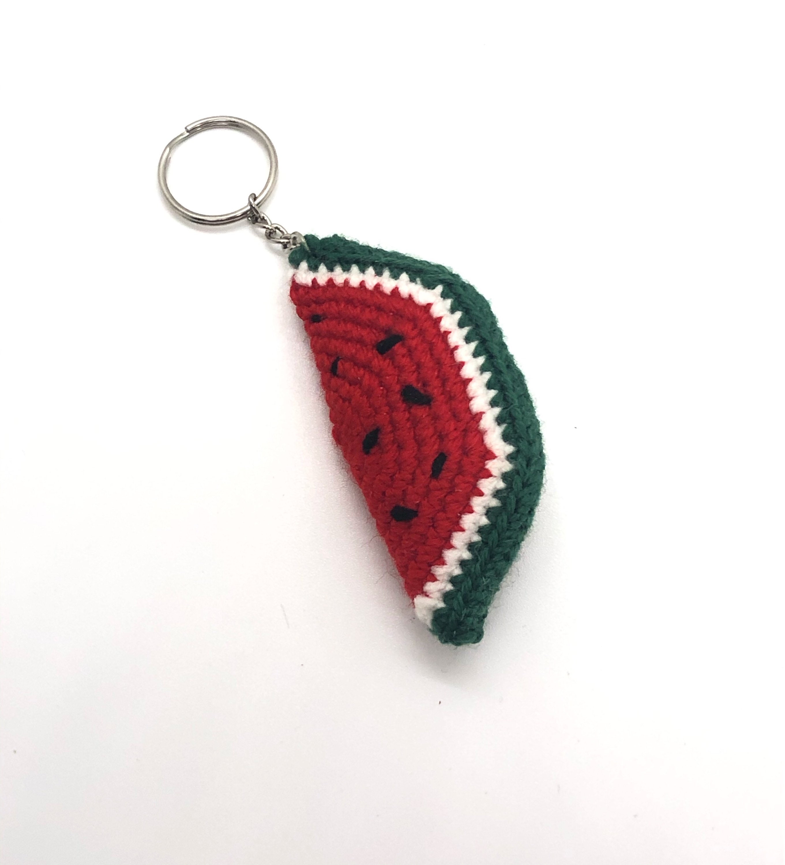 WATERMELON KEYCHAIN Crocheted Etsy UK