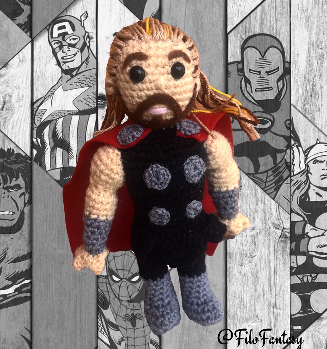 THOR Amigurumi, MARVEL - Etsy