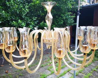 Superb Grand Scale De Majo Murano Sixteen Arm Chandelier 1950/60