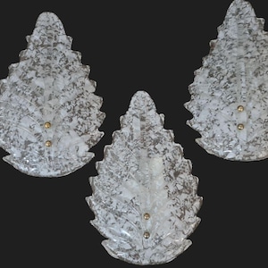 Set of three beautiful Murano Wall Lights (Barovier Toso)