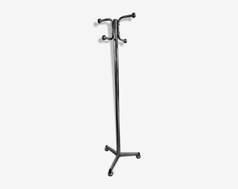 Porte-manteau moderniste italien Mid-Century en chrome