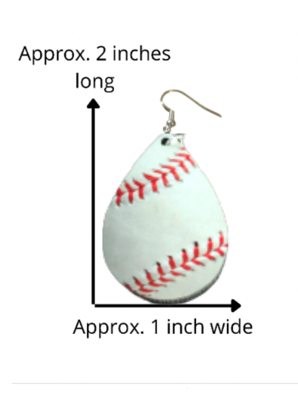 Custom Baseball Earrings Add Player Number Personalized Etsy