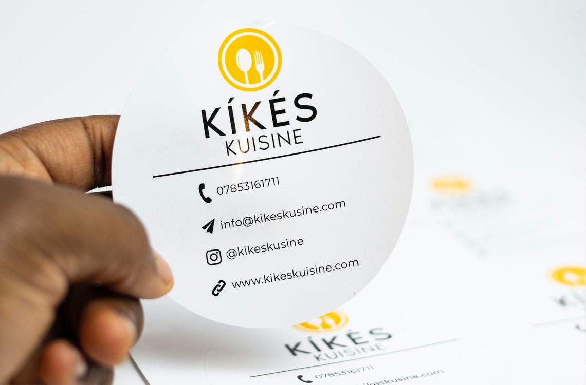 Customised Premium Large logo stickers for your business Etsy