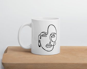 Abstract Art Mug Etsy