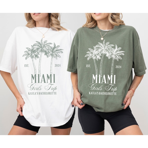Custom Location Bachelorette Shirts, Miami Beach Bachelorette Party Shirts, Personalized Luxury Bachelorette, Custom Bride Shirt