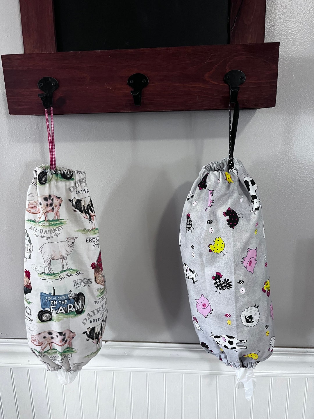 Plastic Bag Holder, Kitchen Bag Dispenser, Reusable Bag Organizer Etsy