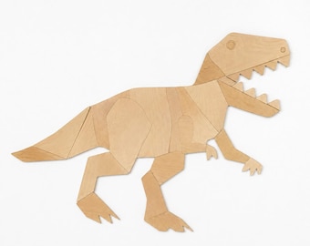 T Rex Dinosaur Wall Decor, Dinosaur Nursery Decor, Dinosaur Wall Art, Kids Room Decor, Dinosaur Puzzle, Montessori Room Decor, Dinosaur Gift