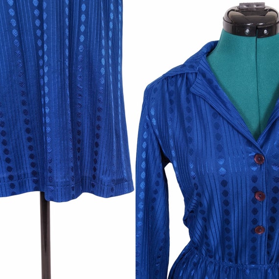 80s Vintage Dress, Shirtwaist, Size Small Medium,… - image 6