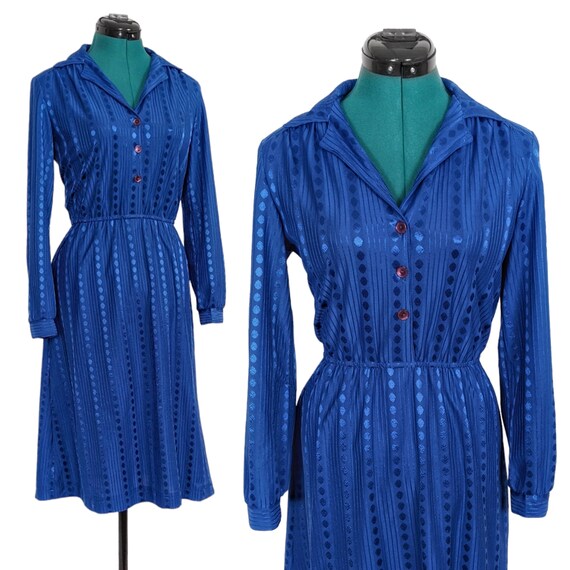 80s Vintage Dress, Shirtwaist, Size Small Medium,… - image 1