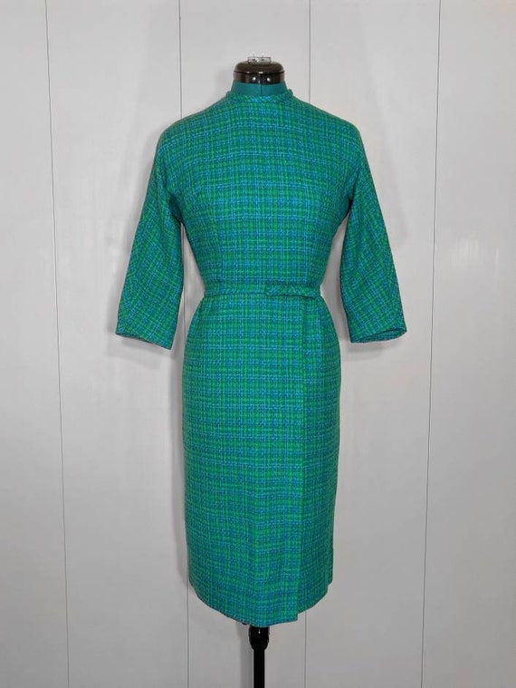 1950s 1960s Vintage Wiggle Dress by Jonathan Logan