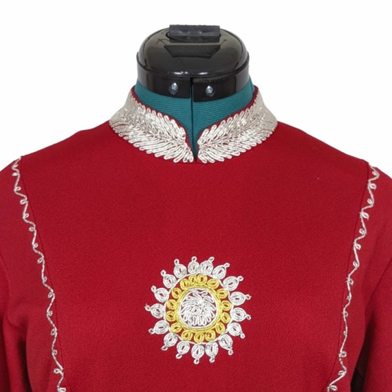 Vintage Indian Dress with Starbursts - image 3