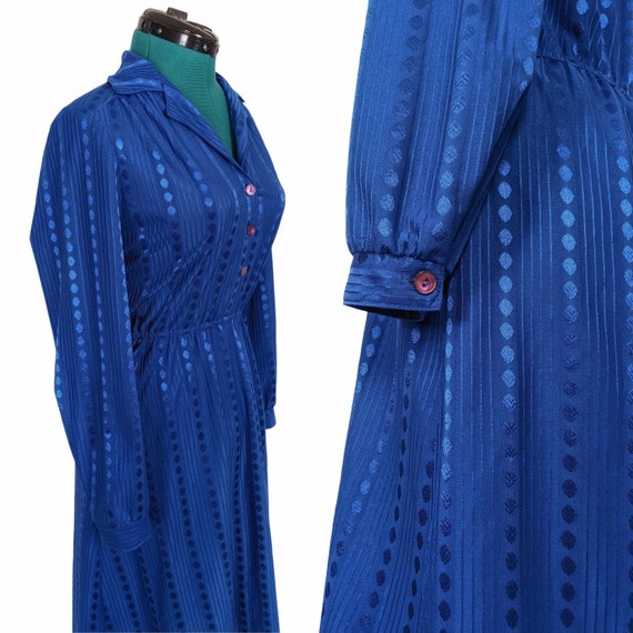 80s Vintage Dress, Shirtwaist, Size Small Medium,… - image 5