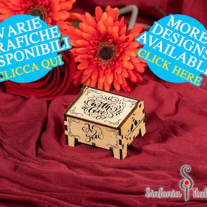 Music box, Wind-up mechanism, Handmade music box, Personalized Handmade Wooden Gift, Anniversary, Custom music box, Click for MORE DESIGNS