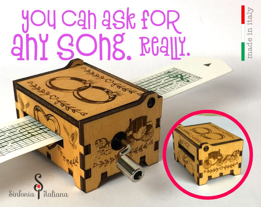 Paper Strip Music box Wedding Music Box Wedding Gift Music Etsy