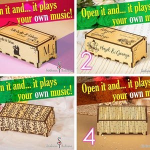 Custom Song Music Box: MP3 file, Handmade image 2