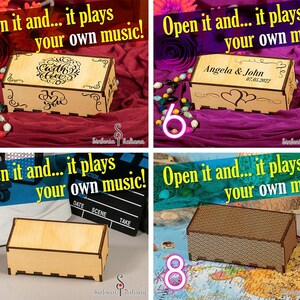 Custom Song Music Box: MP3 file, Handmade image 3