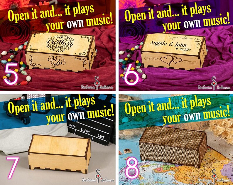 Custom Song Music Box: MP3 file, Handmade image 3