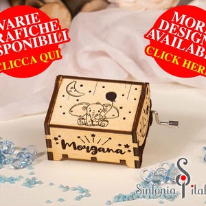 Caja de música personalizada / Hecha a mano / Carillón personalizado