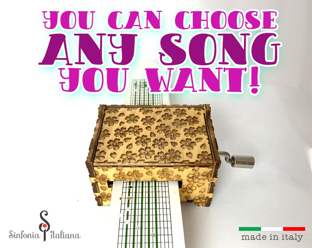 Flowers Music Box, Custom Song Music Box, Any Song You Want Etsy