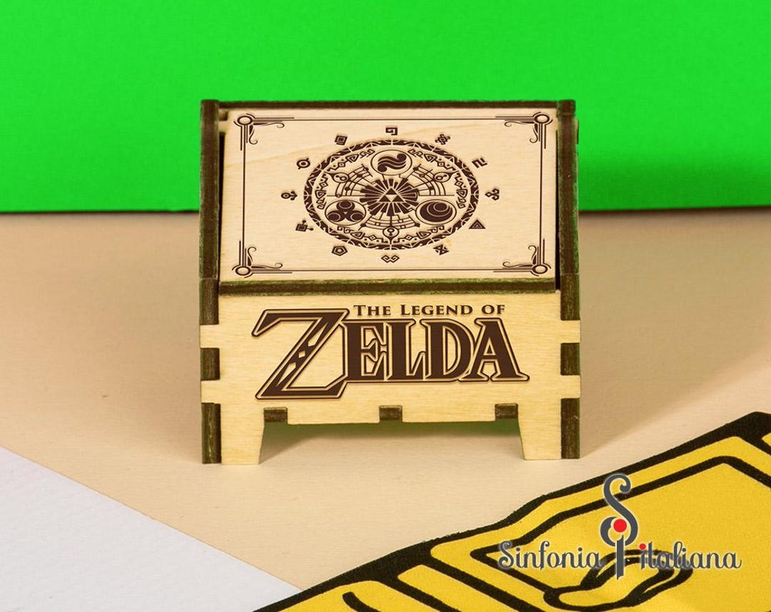 Custom Zelda Music Box: Hand-made Carillon, Wind-up Mechanism
