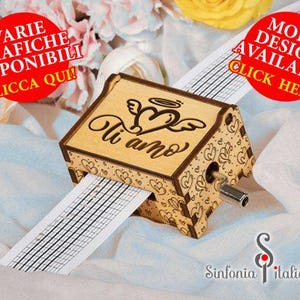 Carillon con musica personalizzata, carillon fatto a mano, regalo di anniversario, melodia personalizzabile, CLICCA per vedere i modelli