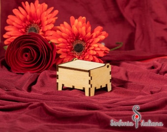 Music box wind up, Plain wood music box, Custom music box, Handmade music box, Wind-up mechanism, Custom gift, Natural wood carillon