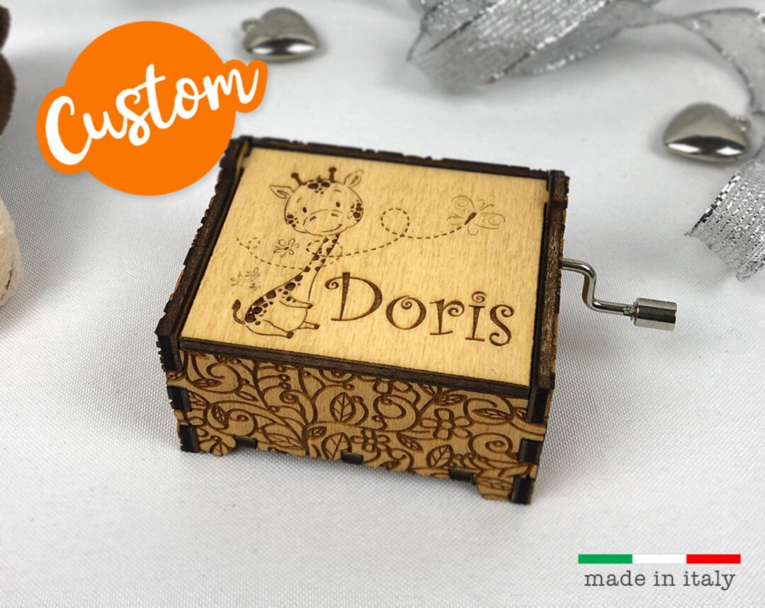 Giraffe Music Box Giraffe Carillon Custom Song Music Box Etsy