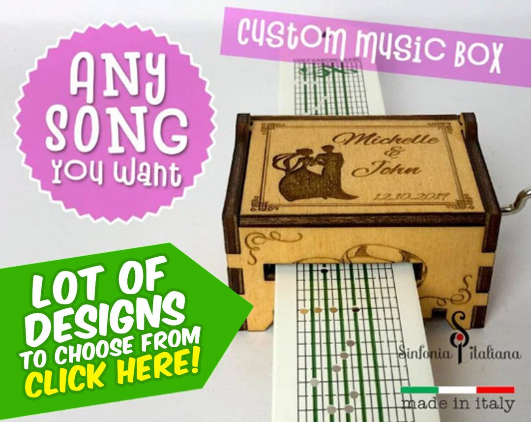 WEDDING Music Box, Paper Strip Music Box, Wedding Gift, Music Box