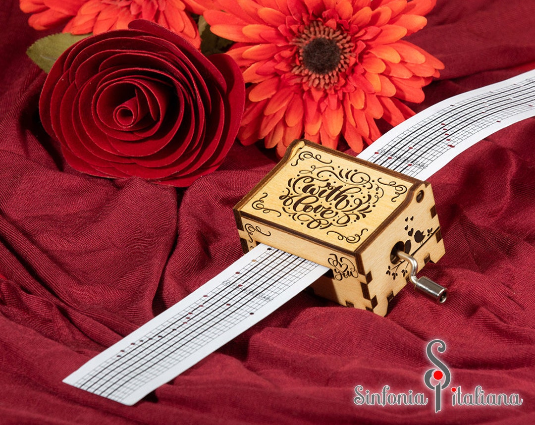 Paper Strip Music Box, Love Music Box, Love Gift, Music Box, Custom