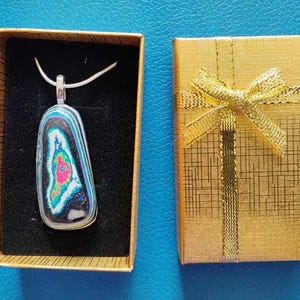 New Funkite  pendant necklace. Similar to Fordite