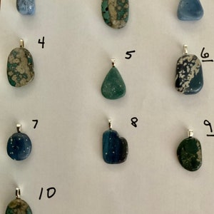 Leland Blue Stone Pendant Necklace and Gift Box